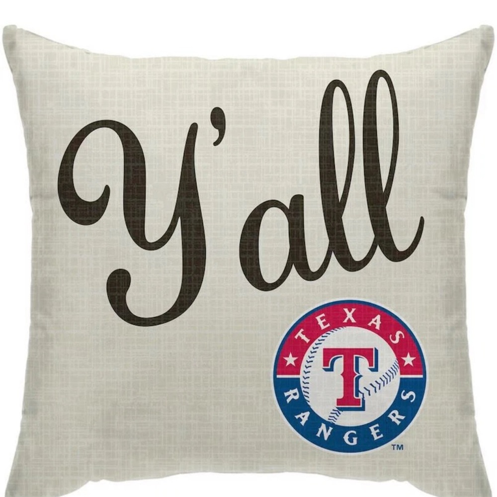 🆕 Texas Rangers Decorative Pillow 16x16 NEW